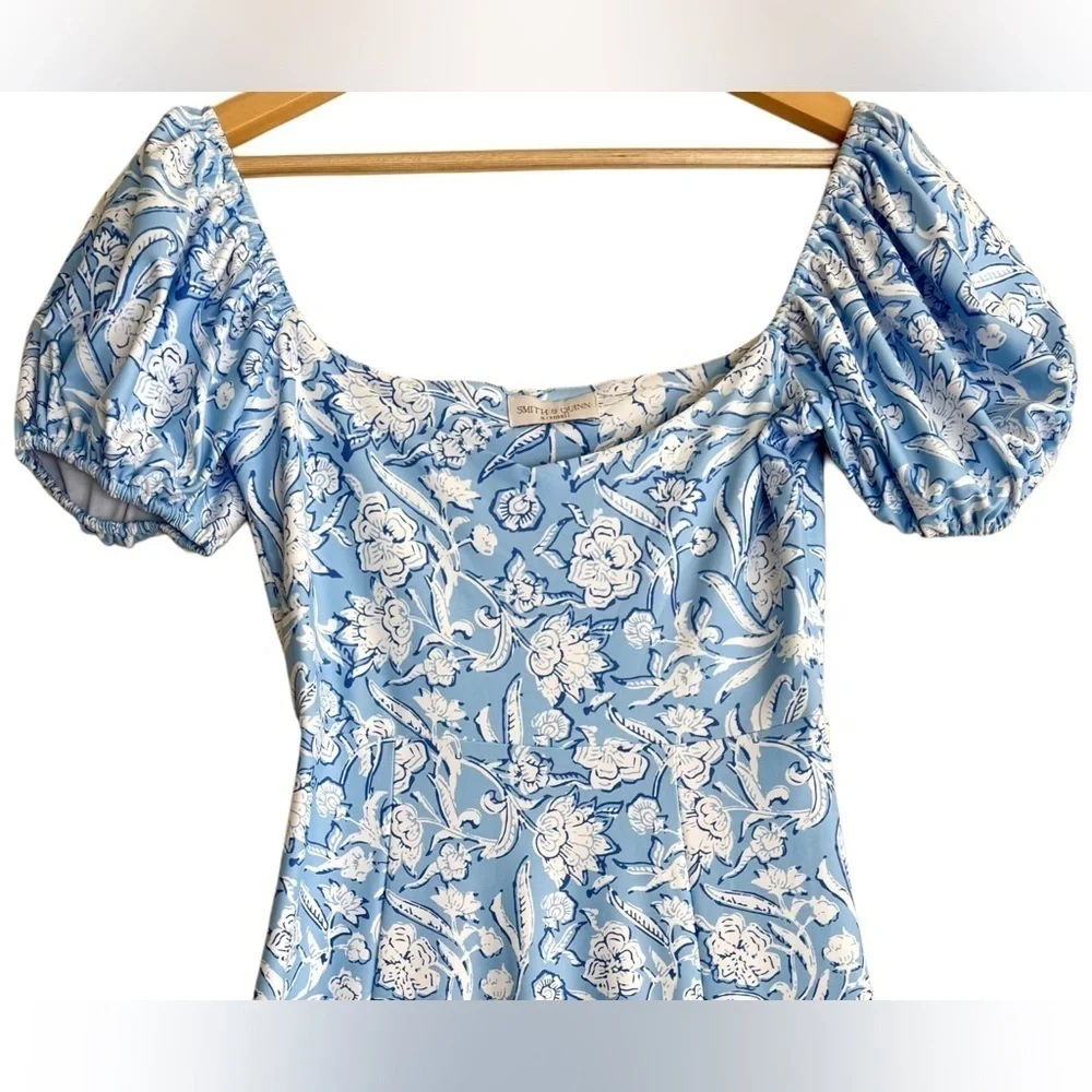 SMITH & QUINN Flowy Stretchy Floral Romantic Feminine Elizabeth Maxi Dress Sz XS - Picture 3 of 11